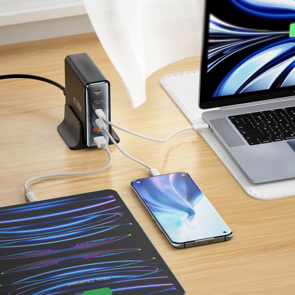 Stacja ładująca do urządzeń 4x USB-C 2x USB-A 80W (5)