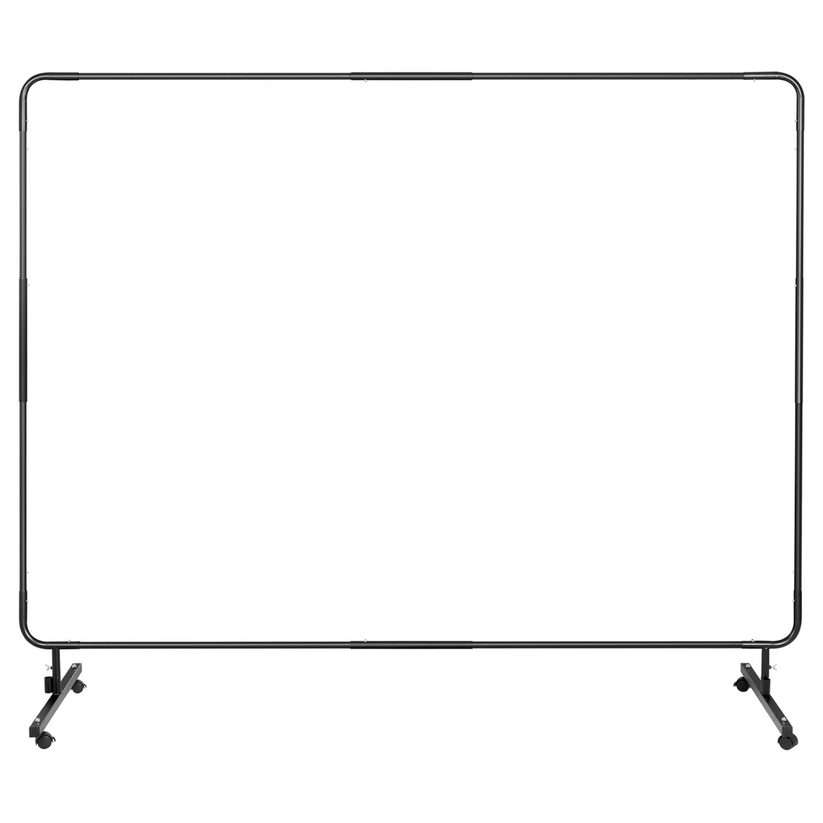 Ekran kurtyna spawalnicza ochronna z ramą na kółkach 239 x 175 cm - czerwona (6)