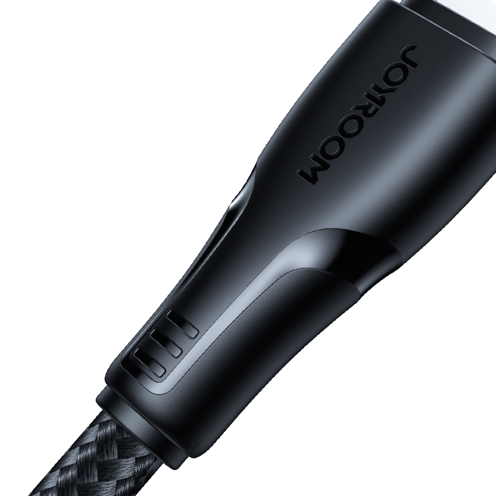 Kabel przewód do iPhone USB - Lightning 2.4A Surpass Series 1.2 m czarny (4)
