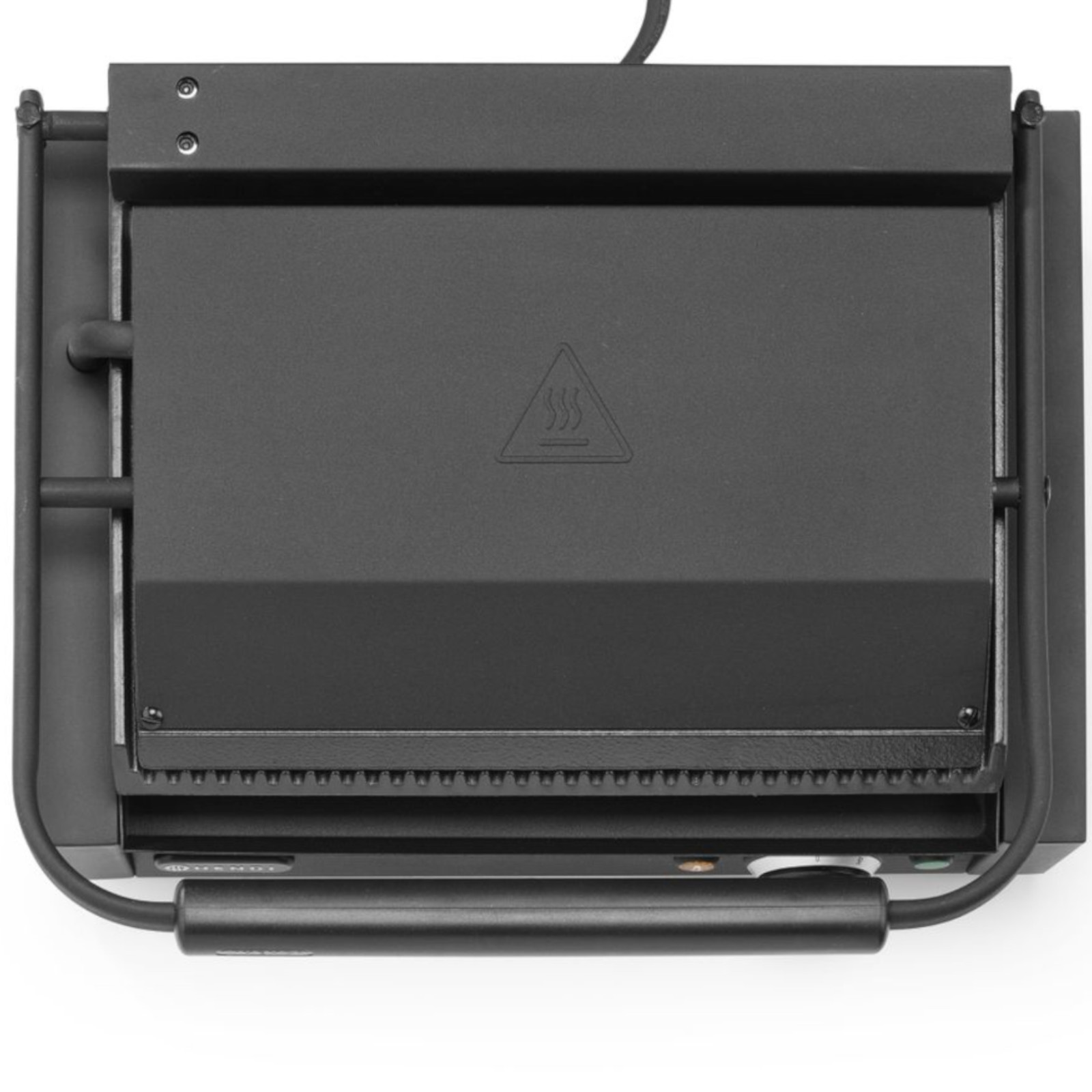 Grill elektryczny kontaktowy z płytą ryflowaną 340x235 mm 2200 W (5)