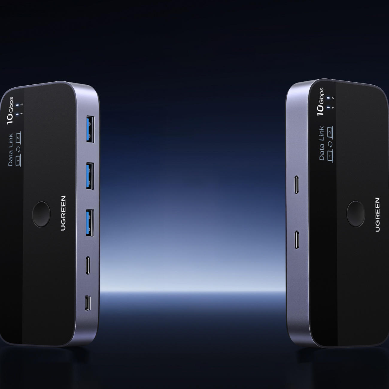 Przełącznik switch USB-C USB-A 10Gb/s - szary (6)