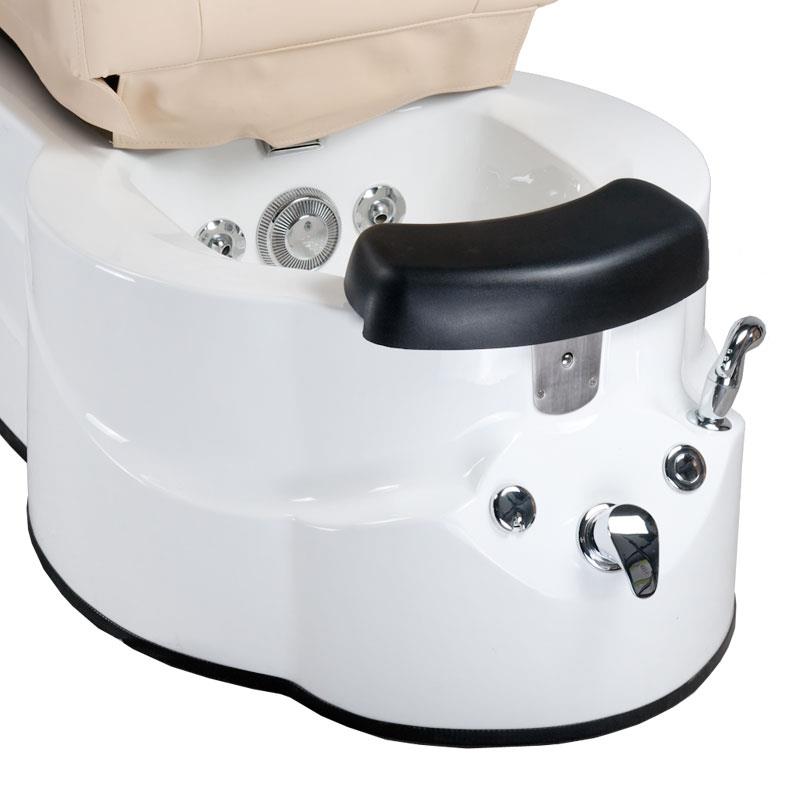 Fotel do pedicure z masażem BR-3820D Kremowy (4)