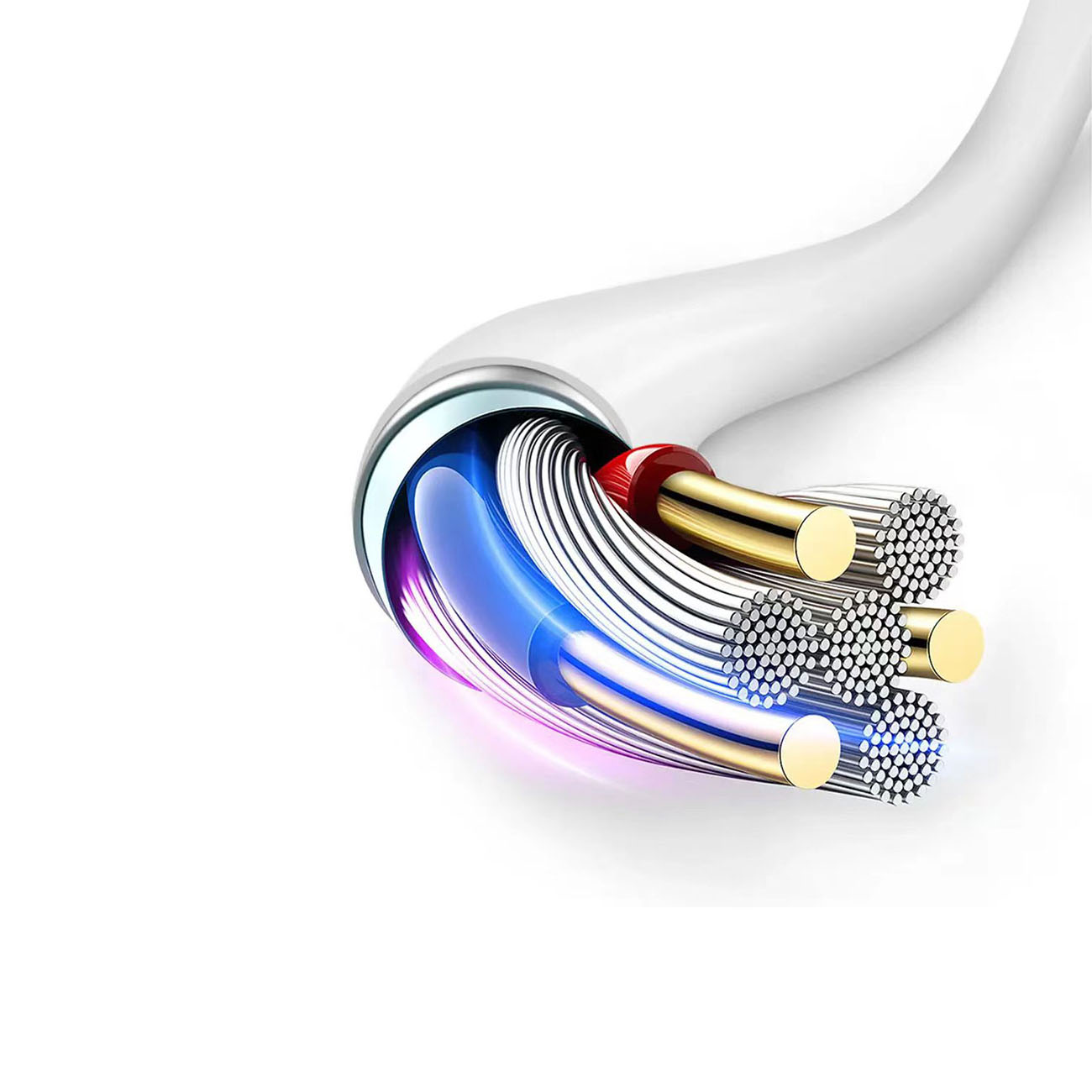 Ładowarka sieciowa USB-A 18W z kablem USB-A - USB-C biała (8)