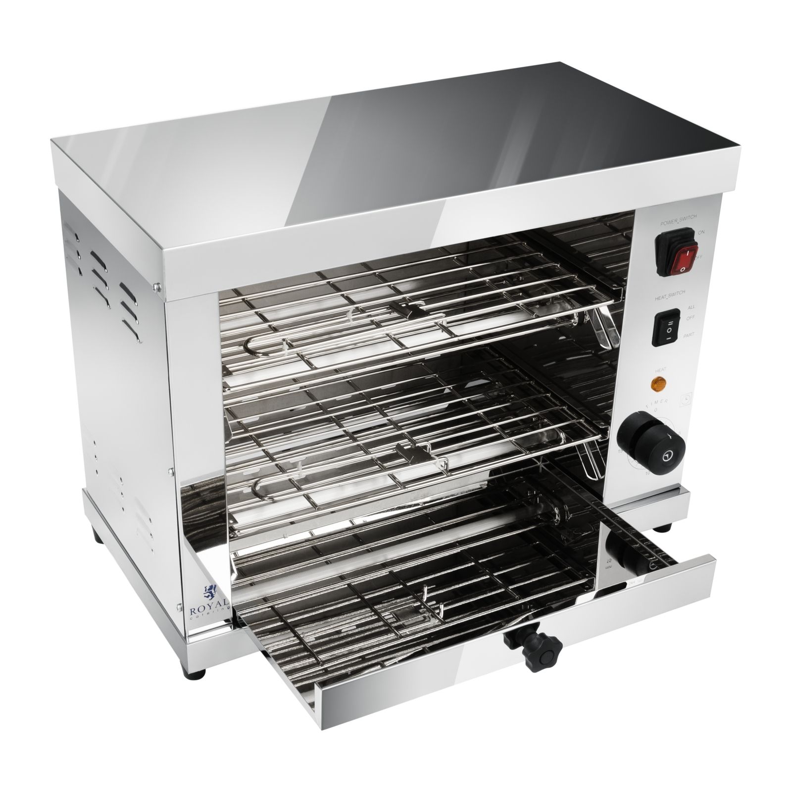 Podwójny toster opiekacz salamander 3250W (6)