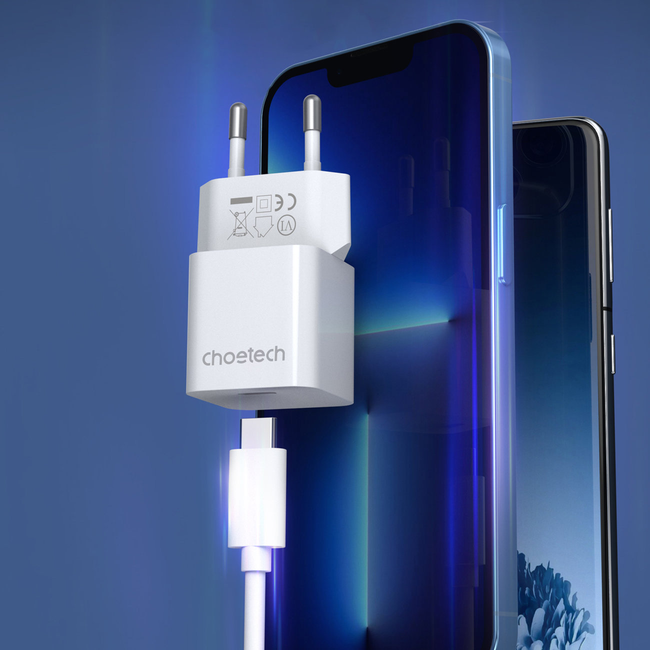 Ładowarka sieciowa 20W USB Typ C biały (3)