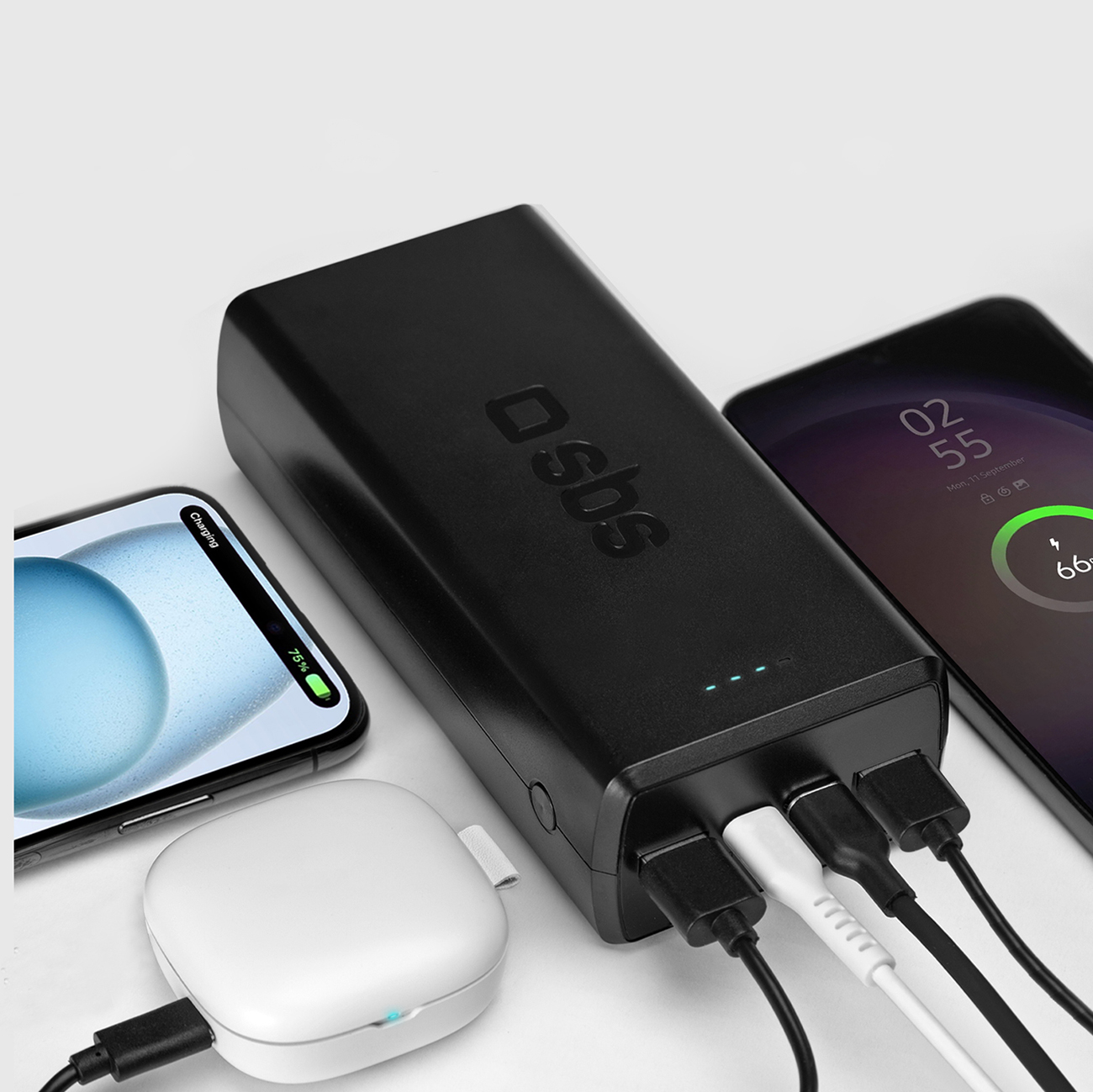 Powerbank 30000 mAh USB-C USB-A - czarny (6)