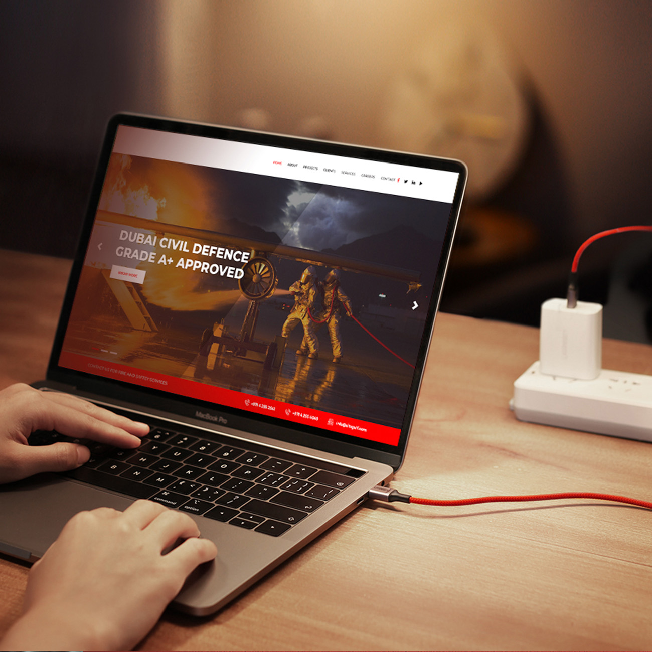 Kabel przewód w oplocie USB-C - USB-C 2.0 3A czerwony (7)