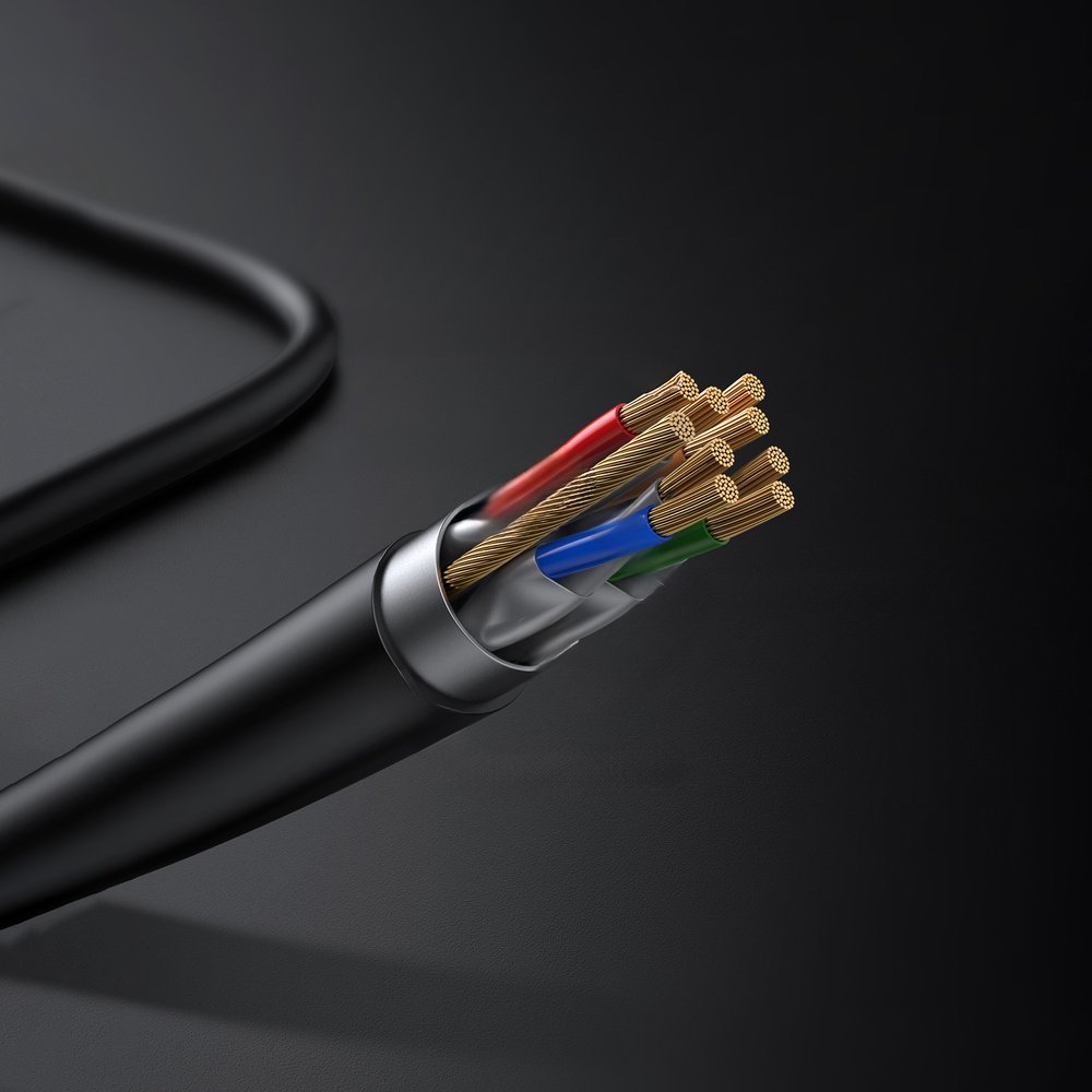 Kabel sieciowy patchcord STP RJ45 Cat 7 5m czarny (7)
