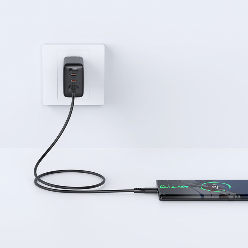 Kabel przewód do telefonu USB - USB-C 3A 1.2m biały (4)