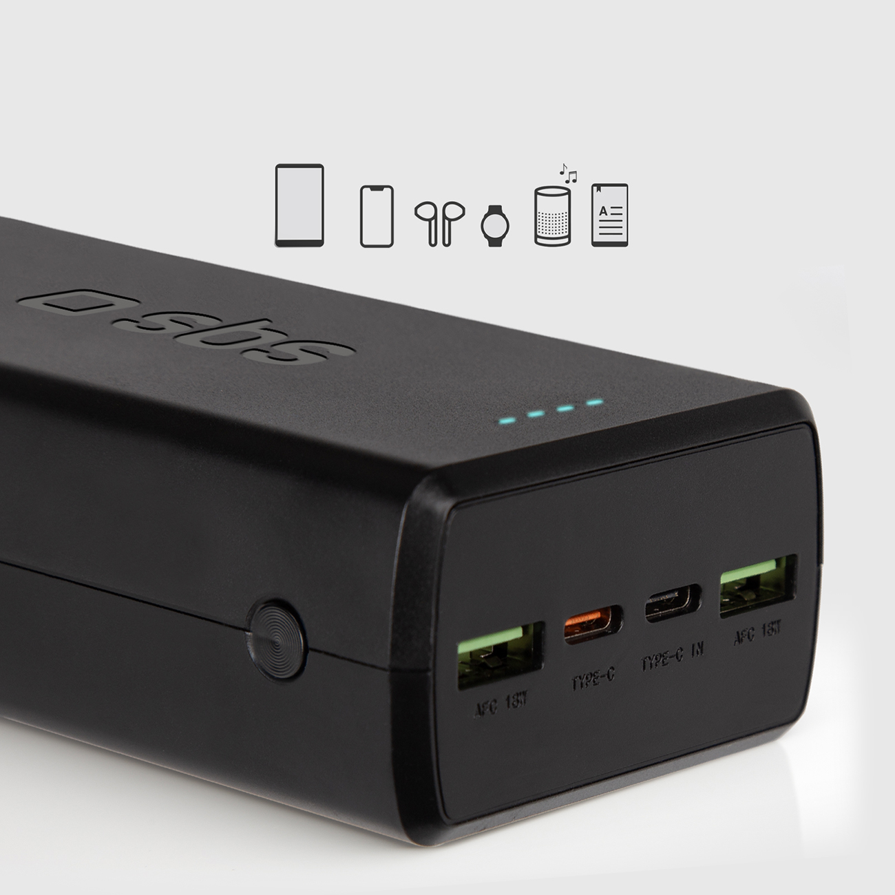 Powerbank 30000 mAh USB-C USB-A - czarny (11)