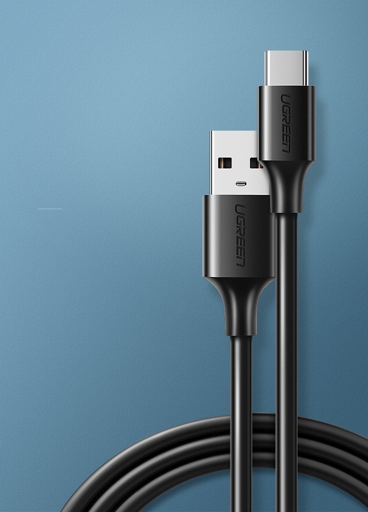Kabel przewód USB - USB-C 3A 3m czarny (3)