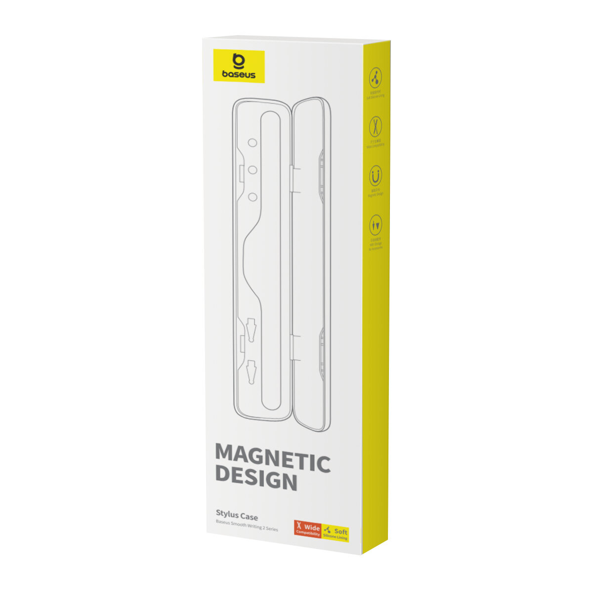Etui organizer piórnik na rysiki do tabletu Smooth Writing 2 białe (5)
