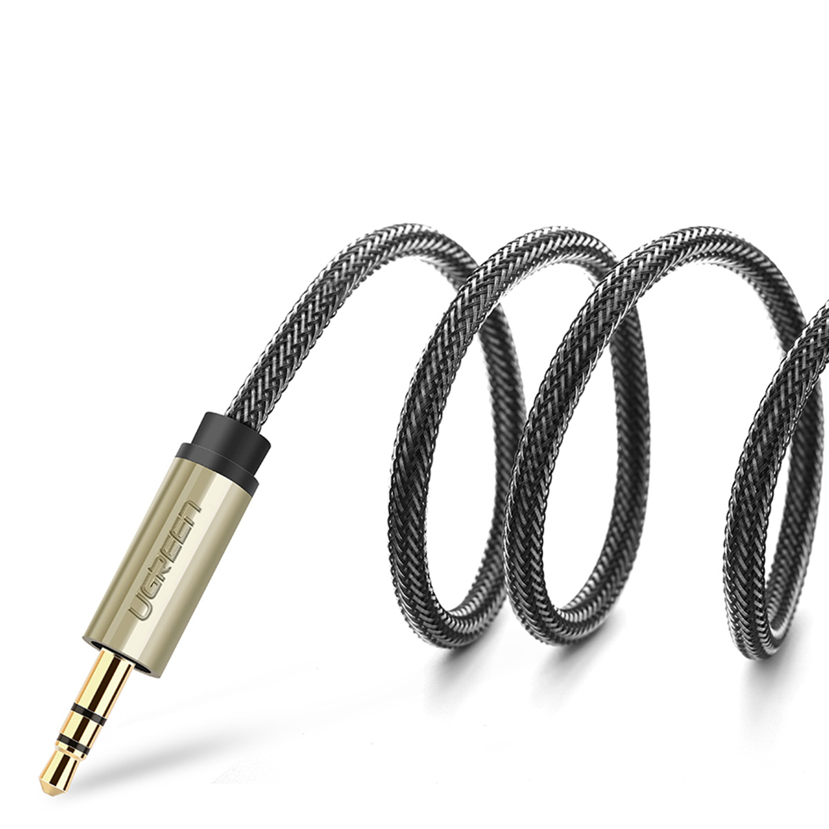 Kabel przewód audio mini jack 3.5 mm - 2 x jack 6.35mm 2m szary (7)