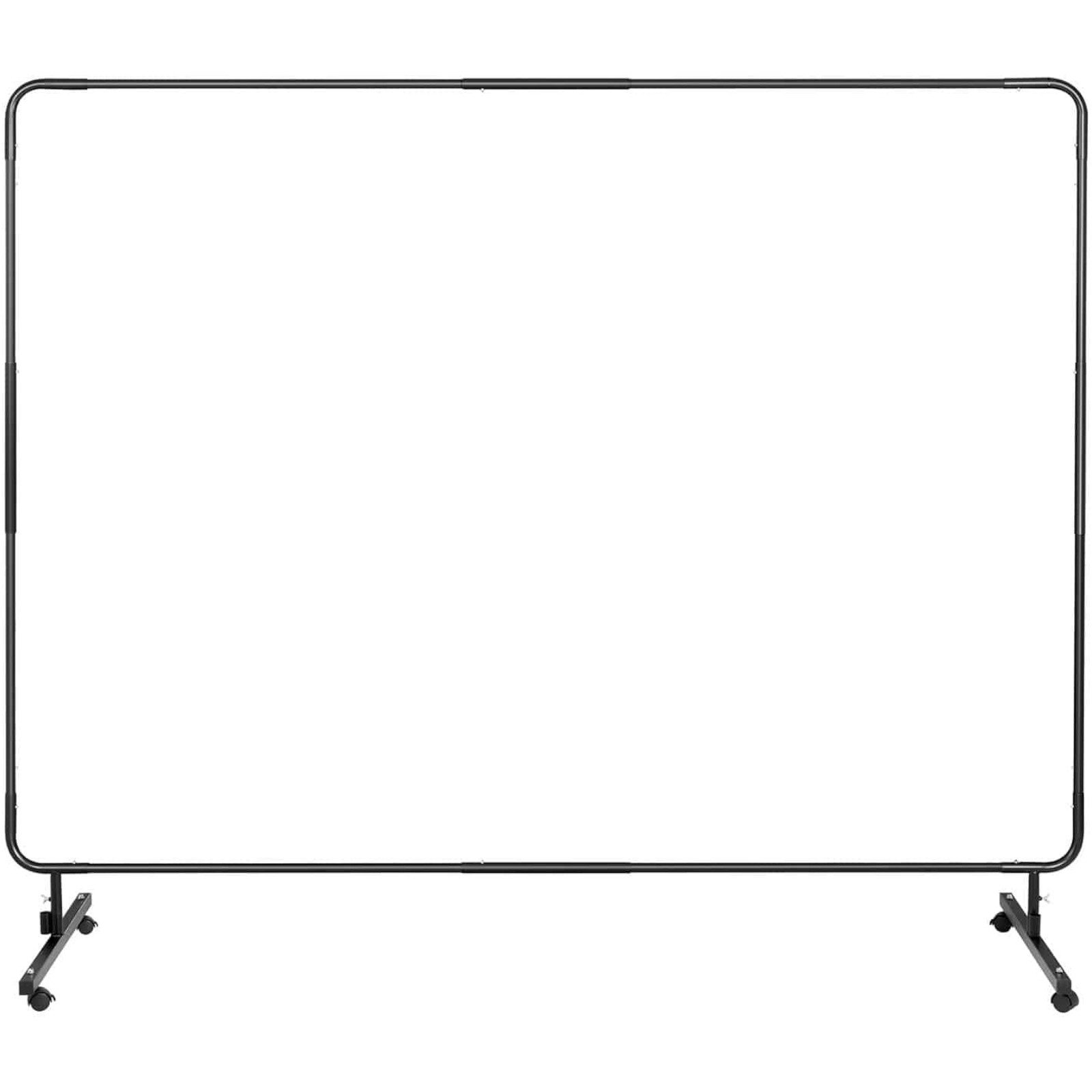 Ekran kurtyna spawalnicza ochronna z ramą na kółkach 240 x 180 cm - czarna (6)