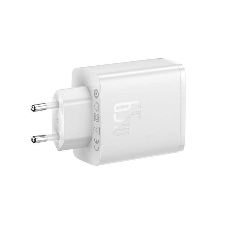 Ładowarka sieciowa GaN Cube Pro 65W 2x USB-C USB-A biała (7)