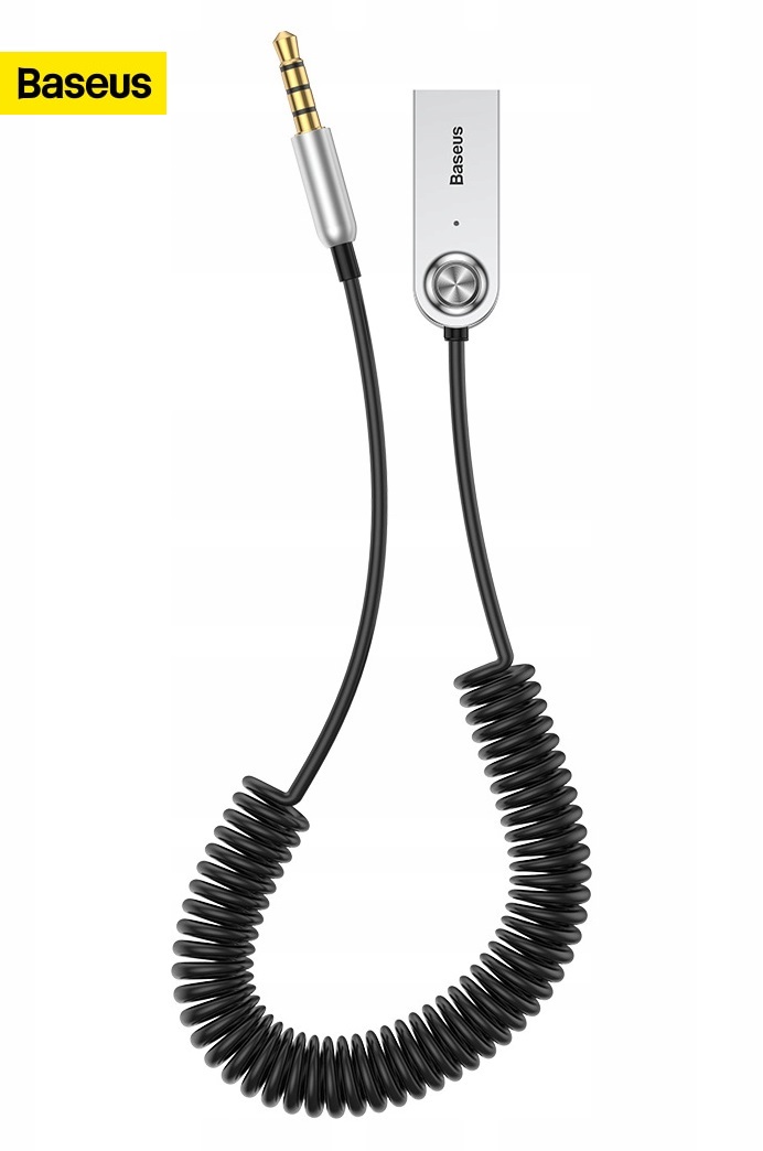 BASEUS TRANSMITER ADAPTER ODBIORNIK AUDIO BLUETOOTH AUX DO SAMOCHODU