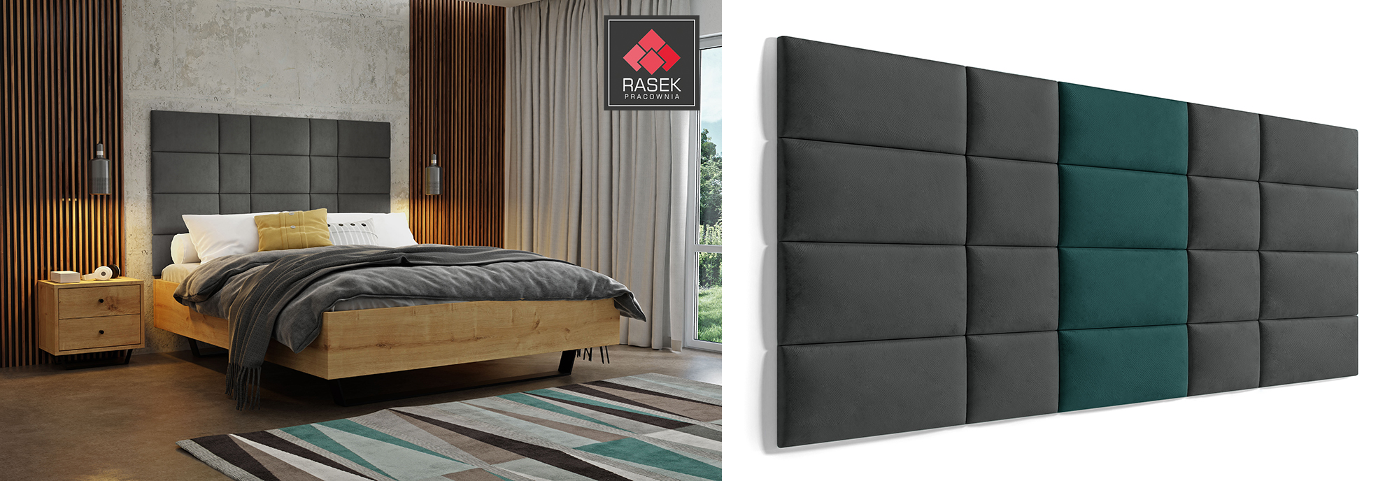 Panele tapicerowane na ścianie