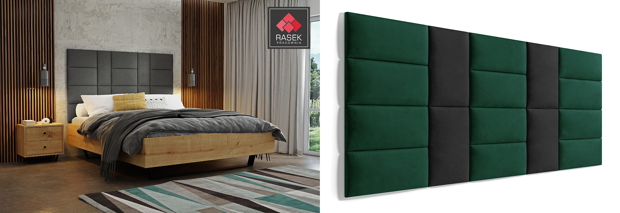 Panele tapicerowane na ścianie