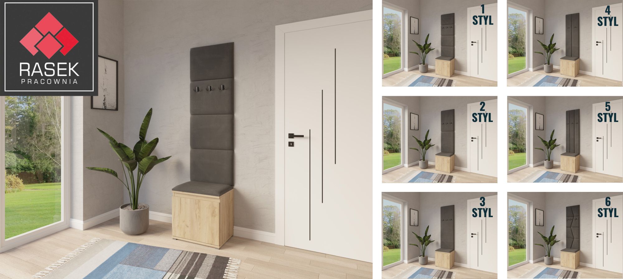 Panele tapicerowane na ścianie