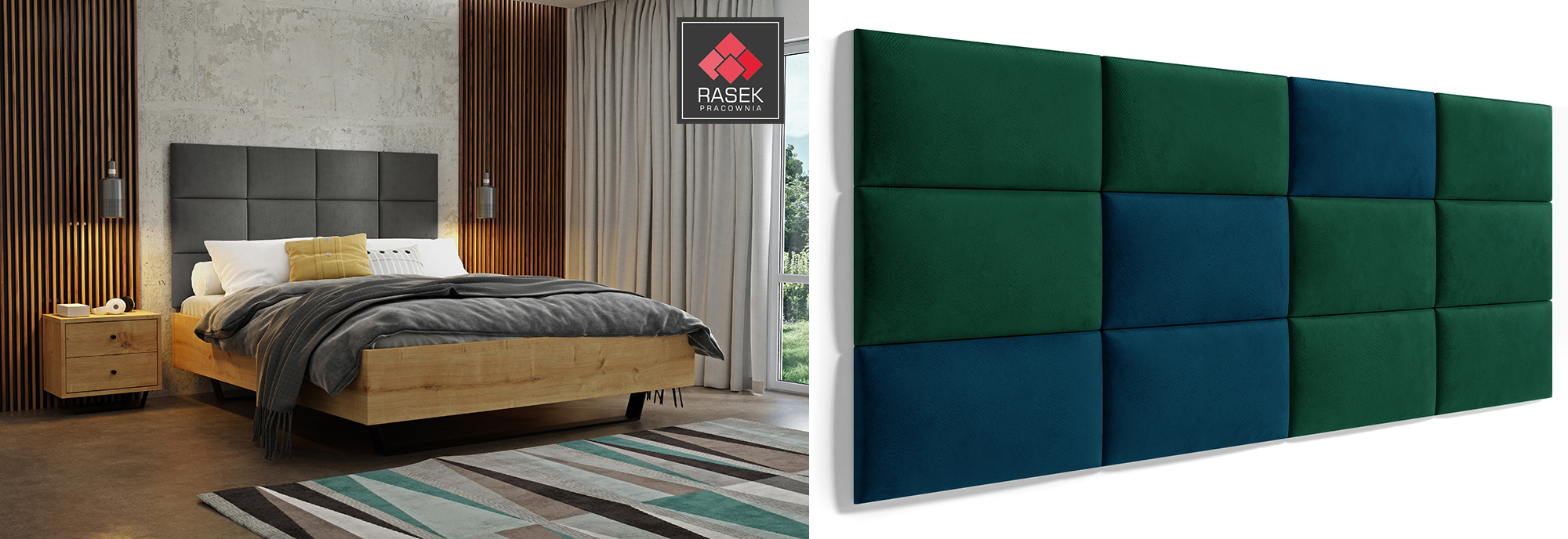 Panele tapicerowane na ścianie