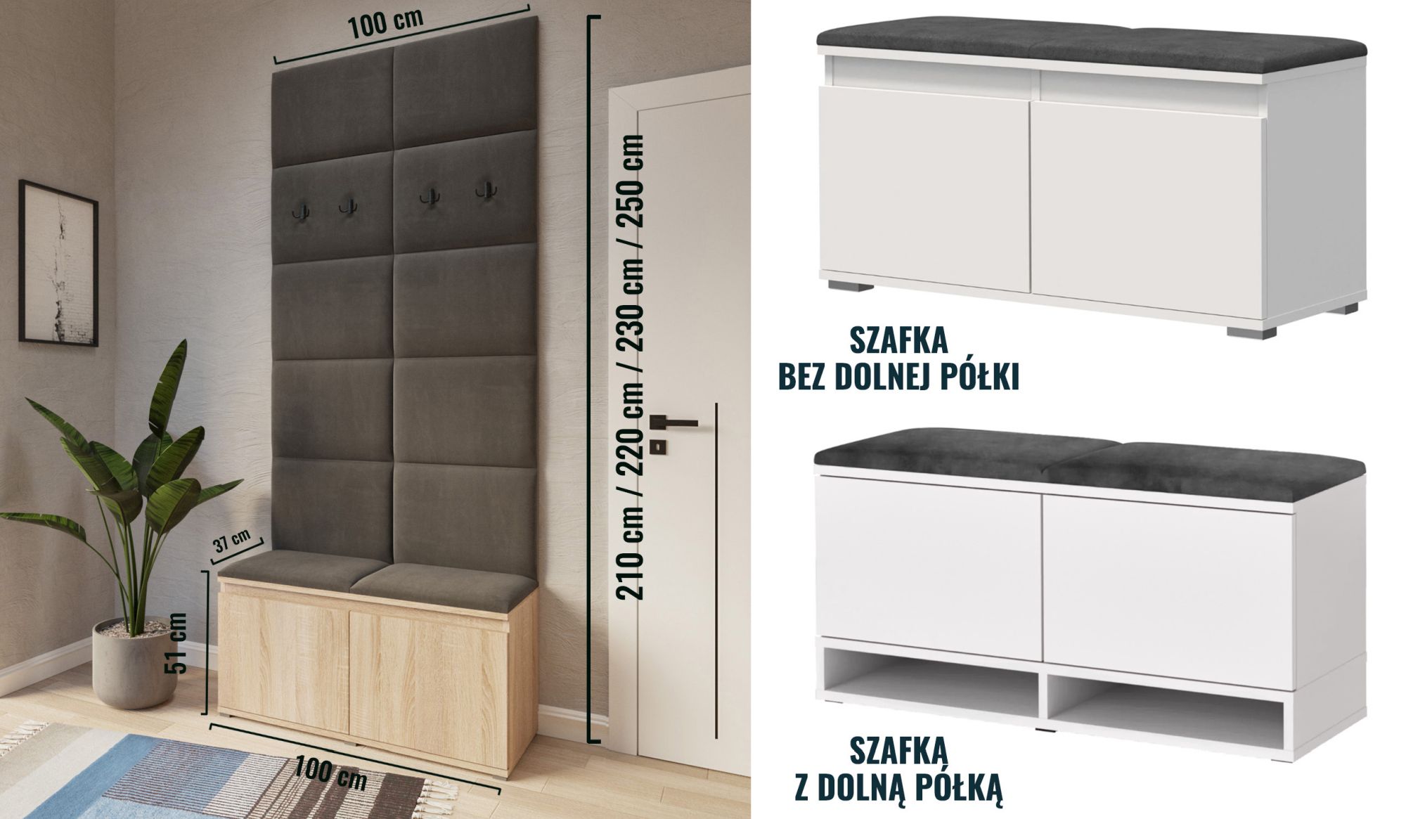 Panele tapicerowane na ścianie