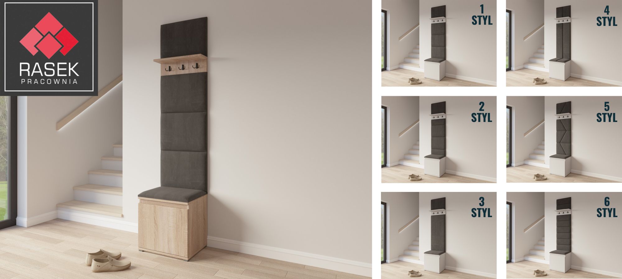 Panele tapicerowane na ścianie