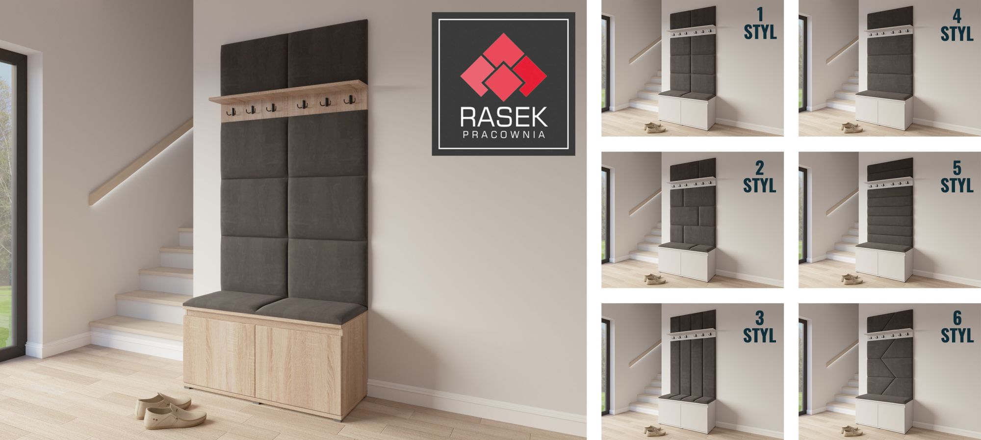 Panele tapicerowane na ścianie