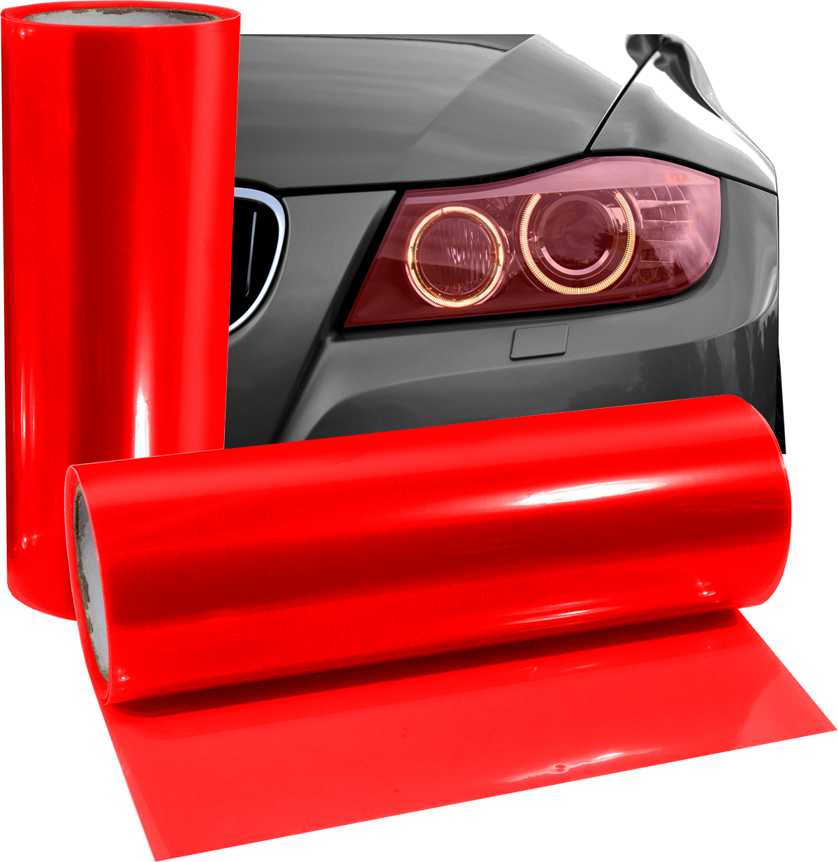 FOLIA DO LAMP ZESTAW CZERWONA 1M
