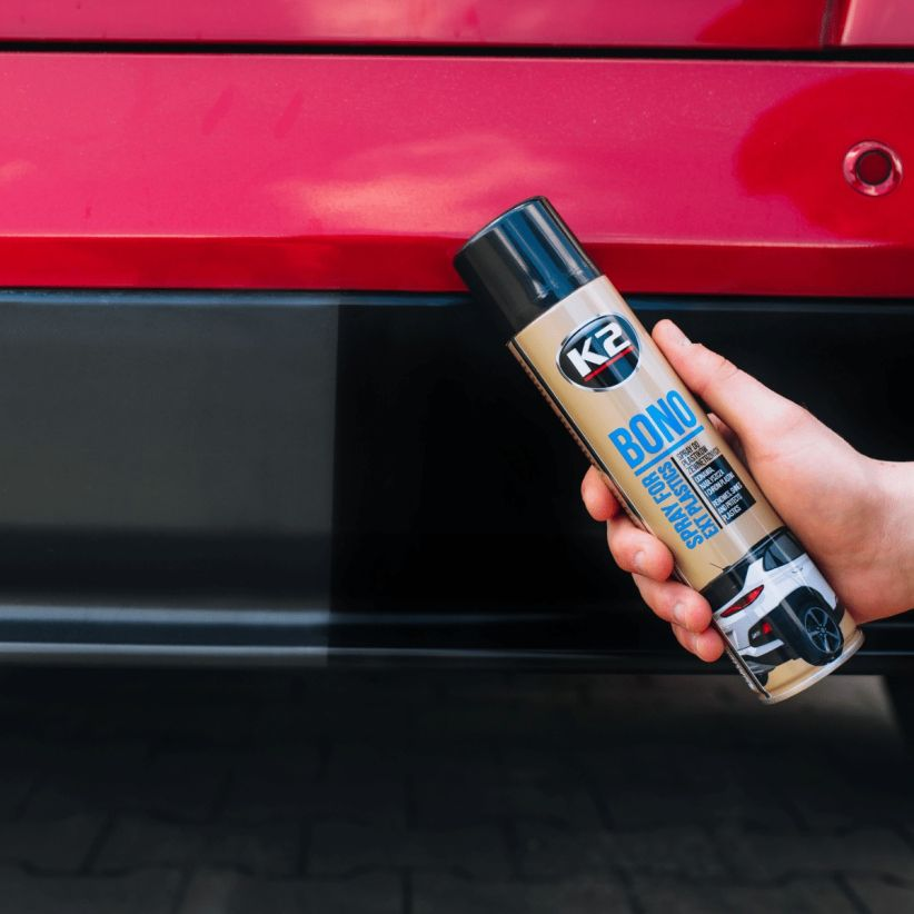 Zestaw Do Odnawiania Plastików Gumy Czernidło Gąbka Aplikator K2 Bono Black