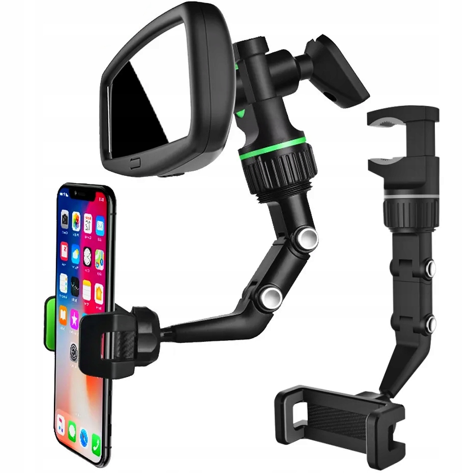 UCHWYT NA LUSTERKO WSTECZNE DO SMARTFONA REGULACJA