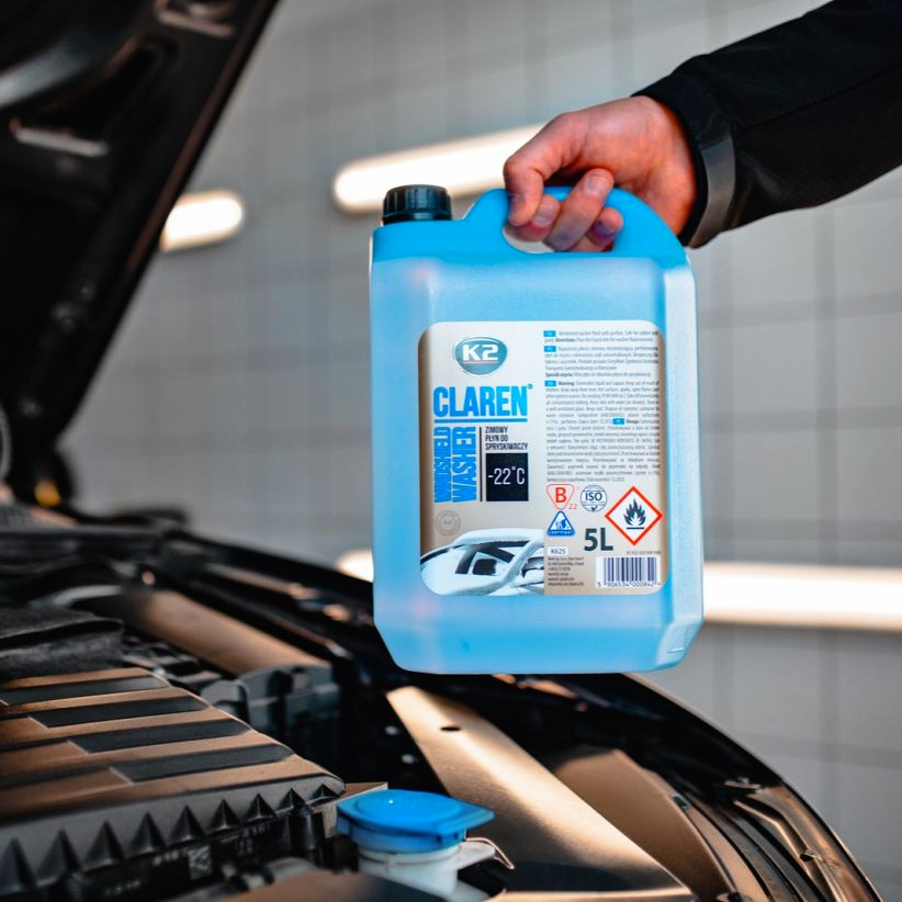 PŁYN DO SPRYSKIWACZY ZIMOWY 5L K2 CLAREN 5000ML gotowy do użycia -22C