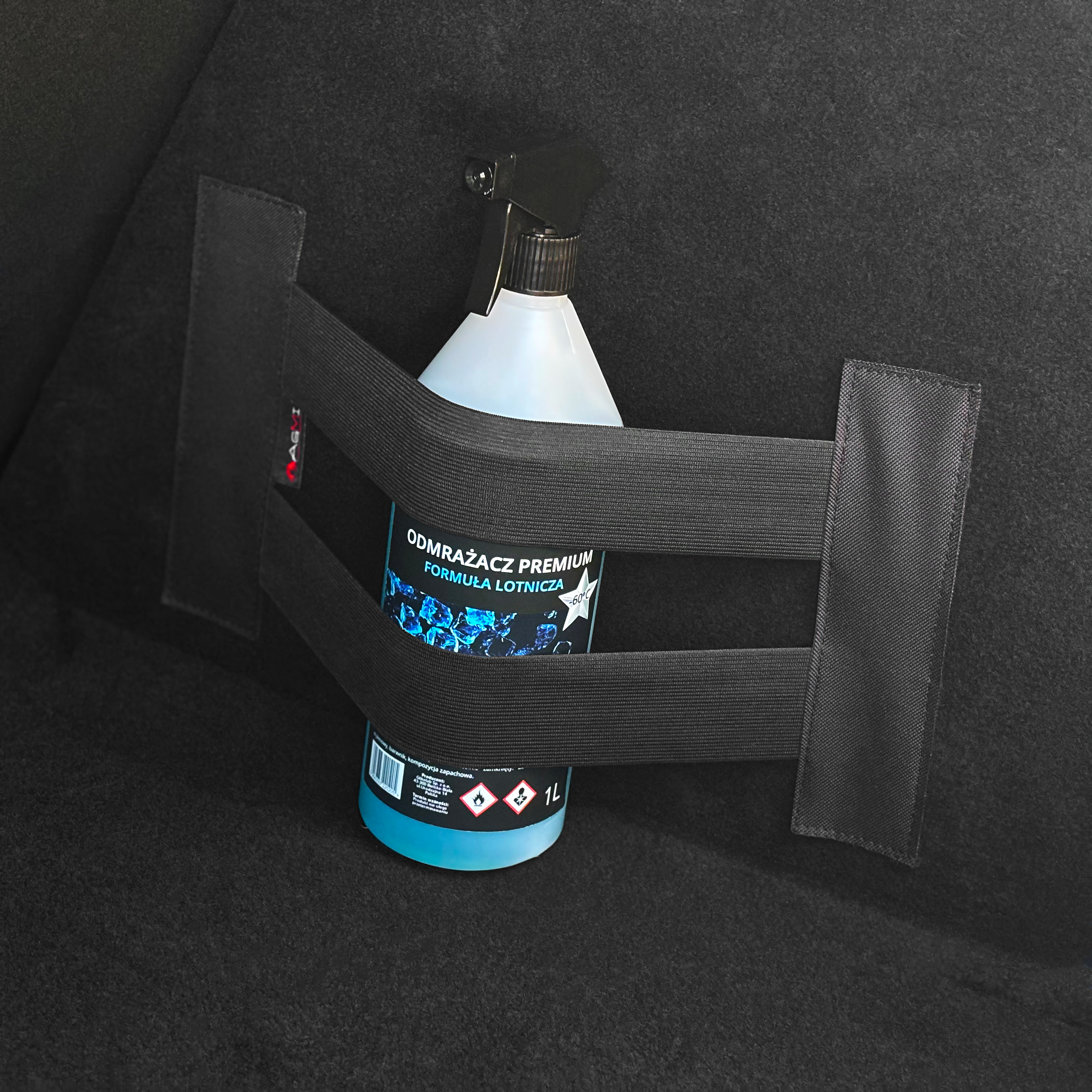 ODMRAŻACZ DO SZYB GLIKOLAB 1L + RZEP UCHWYT MOCOWANIE BAGAŻU PASKI Z KLEJEM