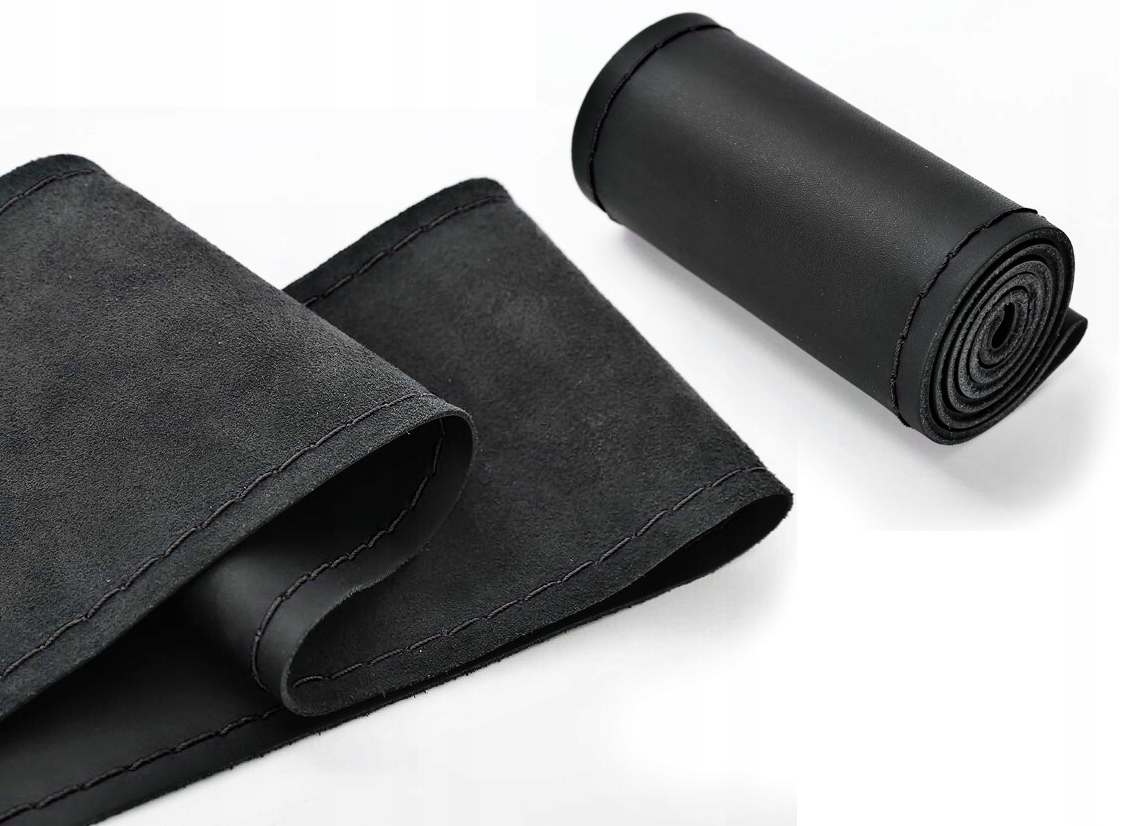 POKROWIEC NA KIEROWNICĘ CZARNY