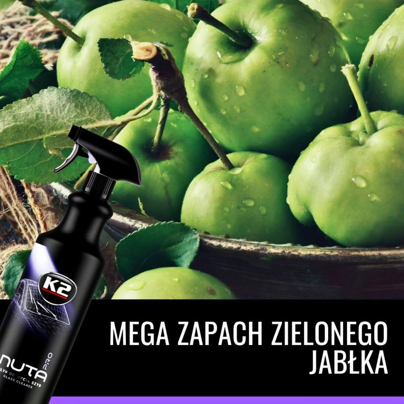 Zestaw Do Mycia Szyb K2 Nuta Pro Glass Cleaner 1L Ścierka Mikrofibra Myjka