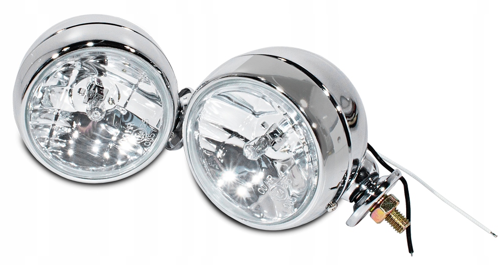 KOMPLET HALOGENÓW LA1026 Halogeny drogowe H3 55W 12V Białe NA GMOLE