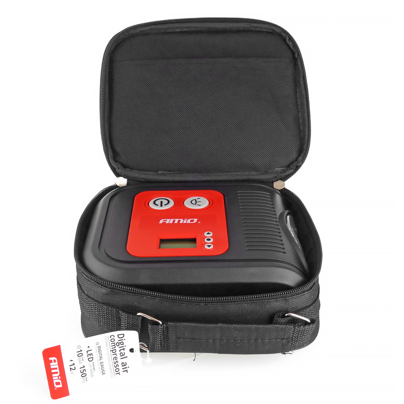 Kompresor Samochodowy Cyfrowy LED LCD 12V 150 PSI 10 BAR Pompka Sprężarka