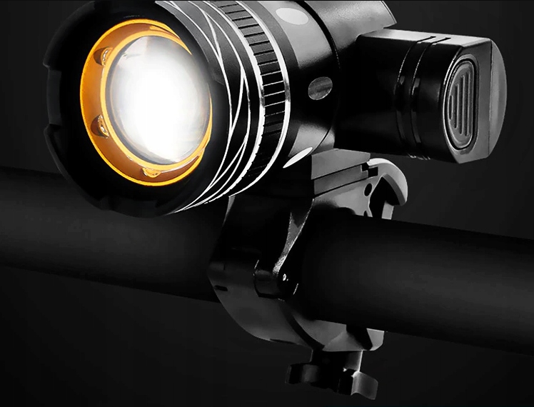 LAMPKA ROWEROWA T6 USB + TYŁ