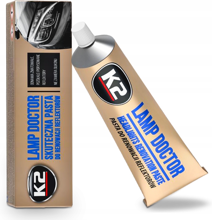 K2 ZESTAW DO REGENERACJI REFLEKTORÓW LAMP DOCTOR LAMP PROTECT MIKROFIBRA