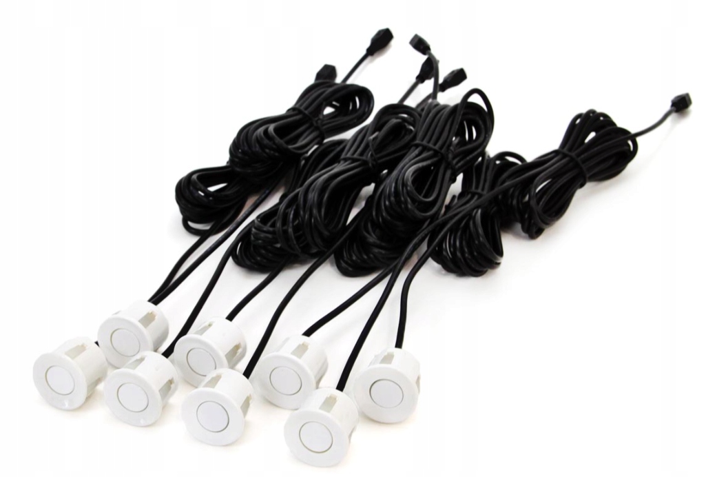 CZUJNIKI PARKOWANIA 8 SENSORÓW BIAŁE LED