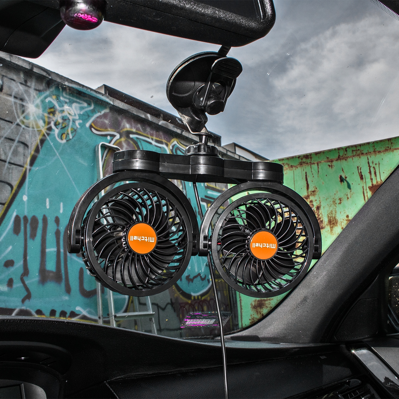 Wiatrak Samochodowy Turbo 24V Podwójny Wentylator Do Gniazda Zapalniczki