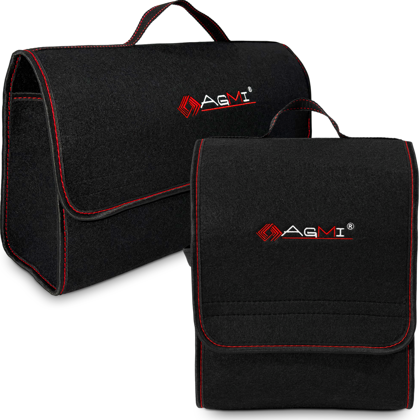 2X TORBA DO BAGAŻNIKA SAMOCHODU KUFER ORGANIZER ETUI RZEPY UCHWYTY FILC