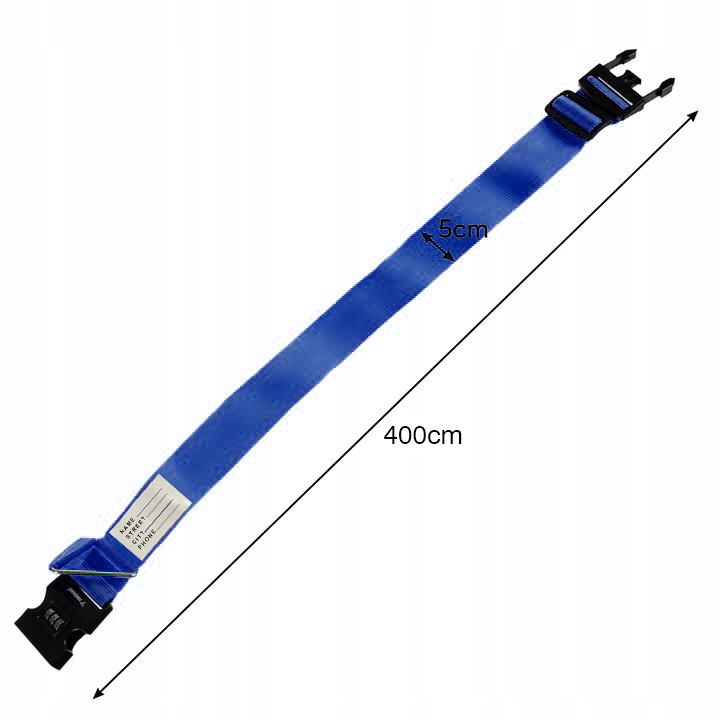 PAS ZABEZPIECZAJĄCY KOD SZYFR DO WALIZKI TORBY BAGAŻU PASEK IDENTYFIKATOR