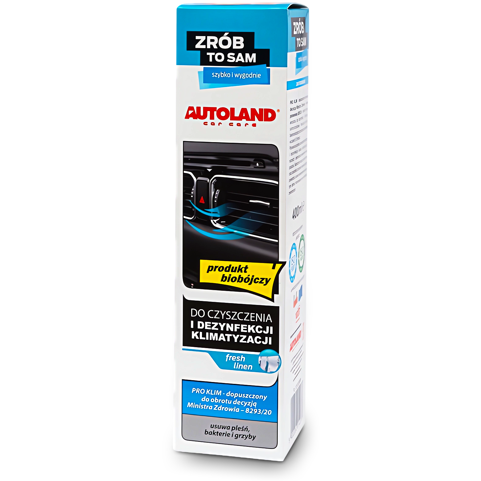AUTOLAND DO CZYSZCZENIA DEZYNFEKCJI KLIMATYZACJI PROKLIM ODGRZYBIACZ FRESH