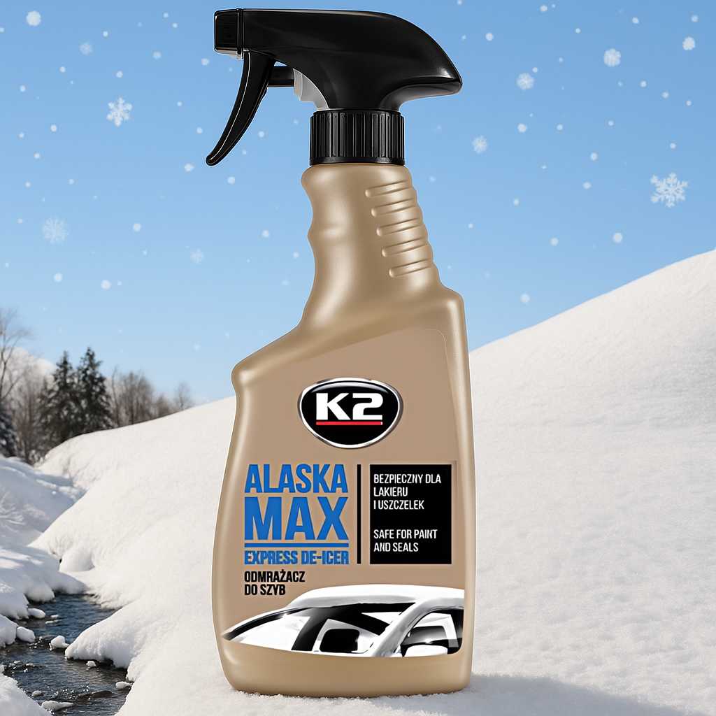 K2 ALASKA ODMRAŻACZ DO SZYB + CARDOS POCHŁANIACZ WILGOCI DO AUTA + ANTYPARA