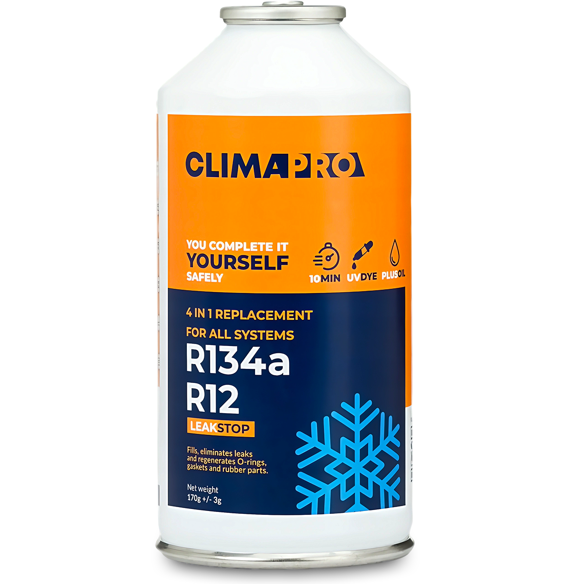 GAZ NABIJANIA KLIMATYZACJI AUT Z R134a CZYNNIK CLIMAPRO + 4w1 USZCZELNIACZ