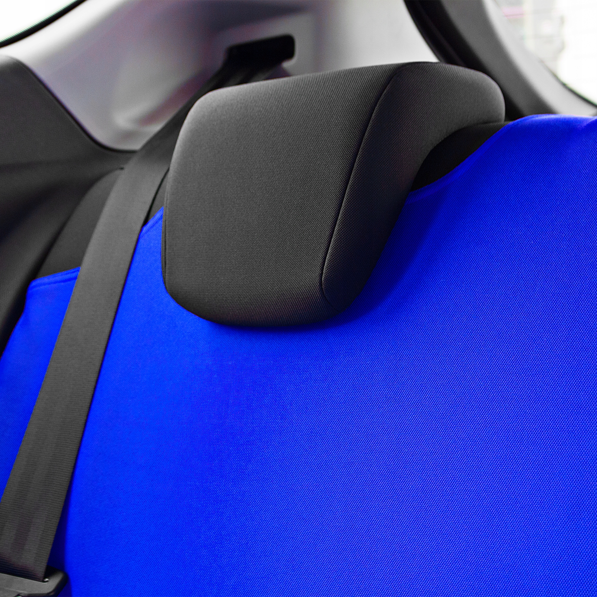 KOSZULKI POKROWCE SAMOCHODOWE TYŁ PRZÓD NIEBIESKIE