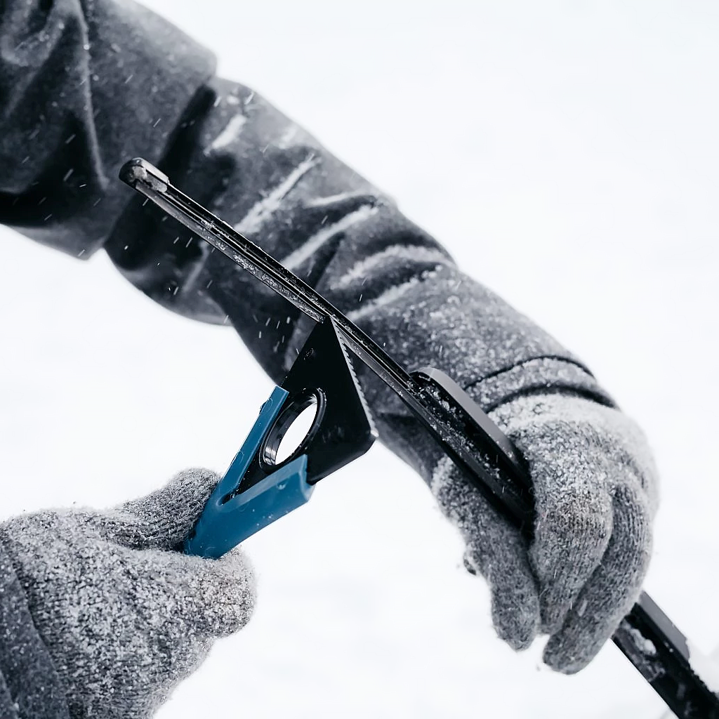 SKROBACZKA DO SZYB KUNGS ŚCIĄGACZKA DO WODY PARY 2X MIKROFIBRA ODMRAŻACZ