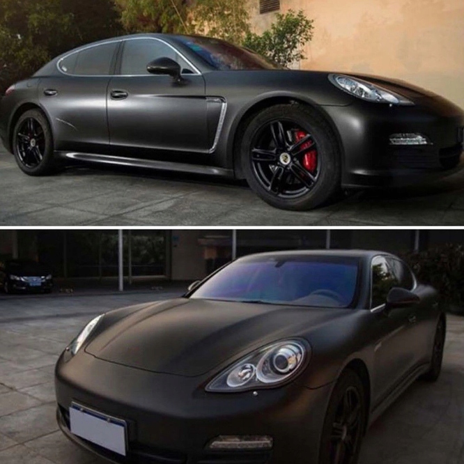 FOLIA CZARNY MAT + RAKLA