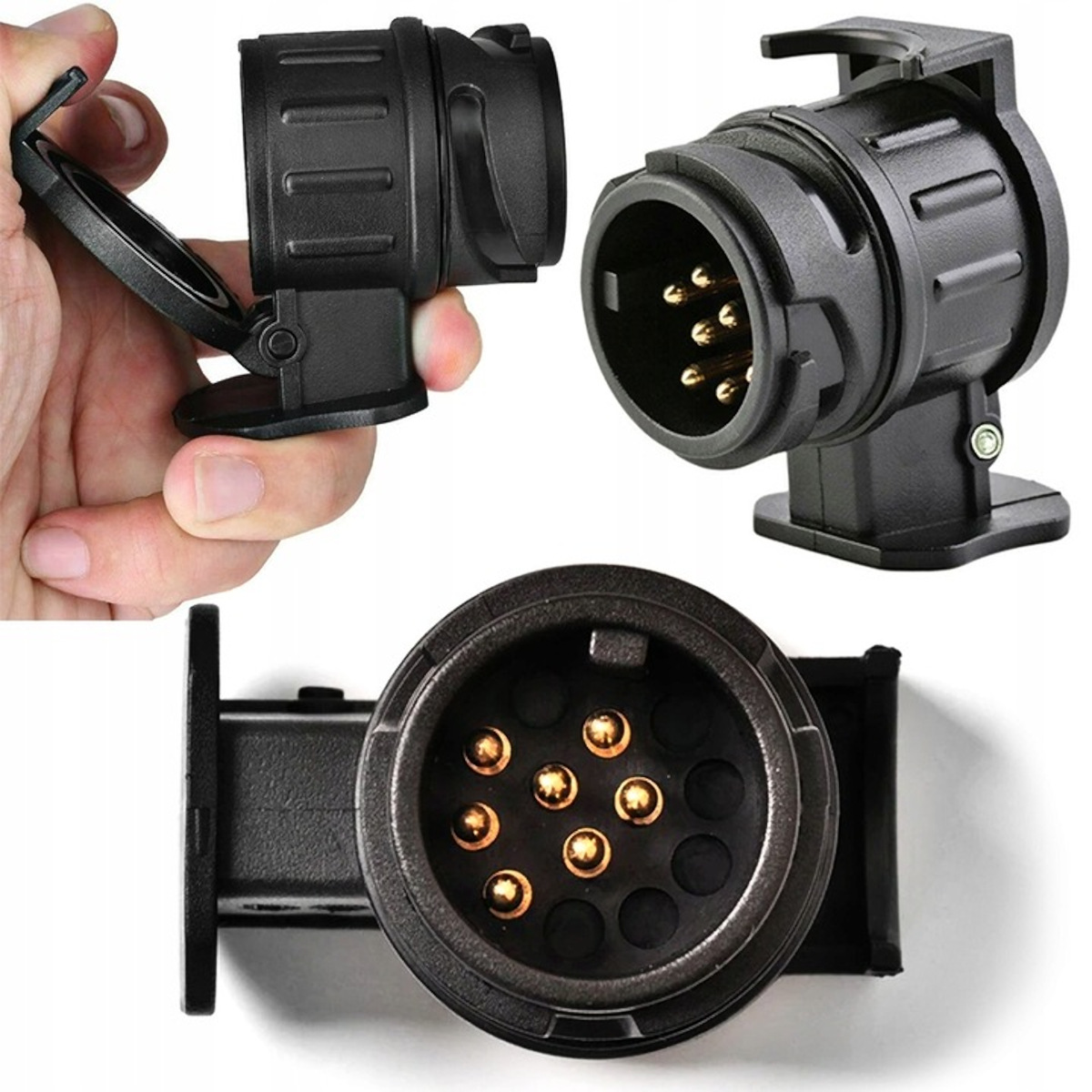 Adapter Redukcja Przejściówka gniazdo hak 13/7 PIN