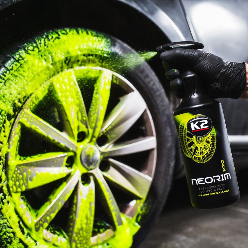 K2 NEORIM 1L PŁYN DO MYCIA CZYSZCZENIA FELG + SZCZOTKA + PĘDZELEK DETAILING